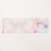 Roze Girly Zachte Pastel Gradient Alcohol Inkt Cus Yogamat (Achterkant (horizontaal))