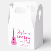 Roze gitaar Laatste Bash in Nash Bachelorette Bedankdoosjes (Geopend)