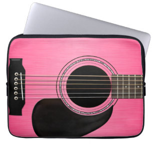Roze gitaar laptop sleeve