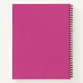  Roze gitaar voor tekst notebook Notitieboek (Achterkant)