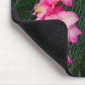 Roze Gladiola Flower Mousepad Muismat (Hoek)