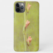 Roze Gladiolus Bloem Bud Art Telefoon Case iPhone Hoesje (Achterkant)