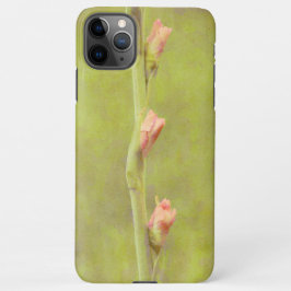 Roze Gladiolus Bloem Bud Art Telefoon Case iPhone 11Pro Max Hoesje