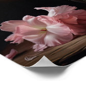 Roze Gladiolus Flowers Art Print Poster (Hoek)