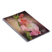 Roze Gladiolus Flowers Art The Journal Notitieboek (Rechterzijde)