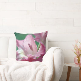 Roze Gladiolus Worpkussen Kussen