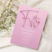 Roze Glam 50e verjaardag Kaart