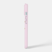 Roze Glam Bow met een Center Edelsteen iPhone 15 Case (Linkerkant)