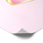 Roze Glam Bow met een Center Edelsteen Poster (Hoek)
