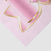Roze Glam Bow met een Center Edelsteen Tissuepapier (Detail)