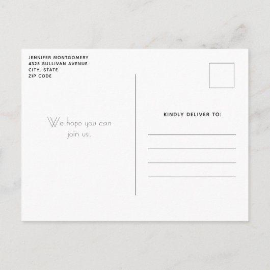 Roze Glam Bow met een Center Edelsteen Verjaardag Uitnodiging Briefkaart (Achterkant)