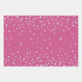 Roze Glam Diamonds Lippen en Harten Inpakpapier Vel (Voorkant 3)
