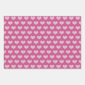 Roze Glam Diamonds Lippen en Harten Inpakpapier Vel (Voorkant 2)
