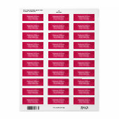 Roze Glam Faux Glitter Etiket (Full Sheet)