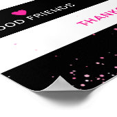 Roze Glam Future Mrs Bruiloft Welcome Bord Poster (Hoek)