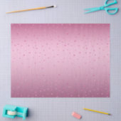 Roze Glam Glitter Harten Verjaardag Tissuepapier (Craft)