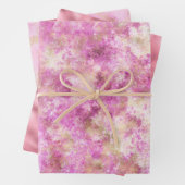 Roze Glam Gold Inpakpapier Vel (In situ)