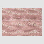 Roze Glam Goud Luipaard Dierenprint Tissuepapier (Voorkant)
