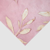 Roze Glam Gouden Bladeren Tissuepapier (Detail)