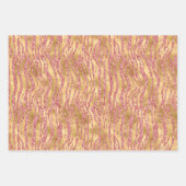 Roze Glam Gouden Diamanten Inpakpapier Vel (Voorkant 2)
