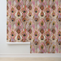 Roze Glam gouden pauwenveren