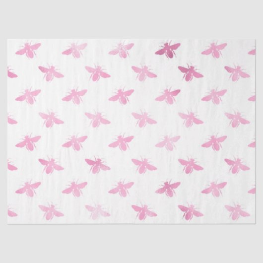 Roze Glam Honingraat Serie Design #15 Tissuepapier (Voorkant)