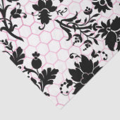 Roze Glam Honingraat Serie Ontwerp #17 Tissuepapier (Detail)