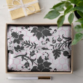 Roze Glam Honingraat Serie Ontwerp #17 Tissuepapier (Geschenk)