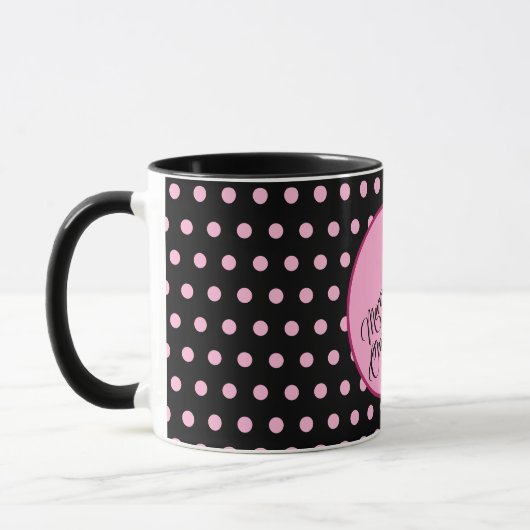 Roze Glam Kerst Mok (Links)