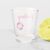 Roze Glam Kisses Shot Glas (Achterkant)