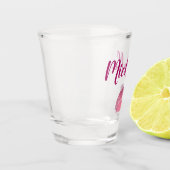 Roze glam lippen shot glas (Links)