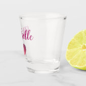 Roze glam lippen shot glas (Rechts)