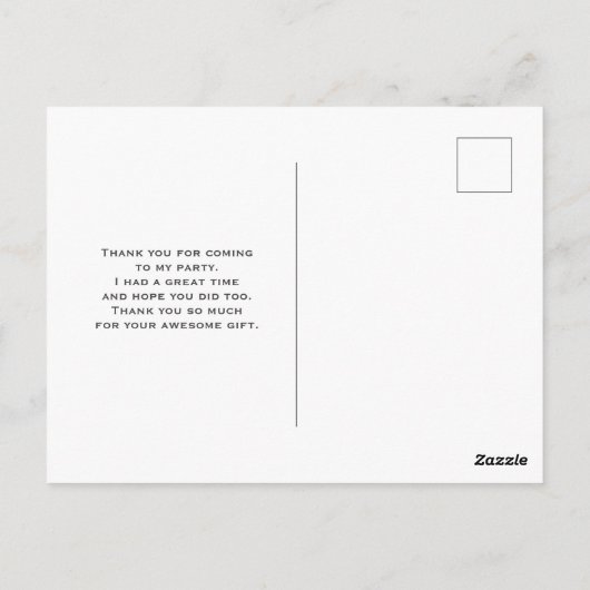 Roze glam lipstick & nagels Poolse dank Briefkaart (Achterkant)