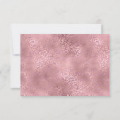 Roze Glam Luipaard Print Kaart (Achterkant)