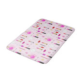 Roze Glam Make-up Patroon Badmat (Gekanteld)
