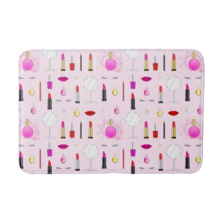 Roze Glam Make-up Patroon Badmat