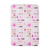 Roze Glam Make-up Patroon Badmat (Voorkant Verticaal)
