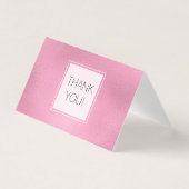 Roze Glam Ombre Dank u Kaart (Voorkant)