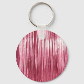  Roze Glam Tinsel Stripes Sleutelhanger (Achterkant)