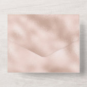 Roze Glamour All In One Uitnodiging (Achterkant)