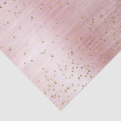 Roze Glamour Gouden Glitter Confetti Baby Shower Tissuepapier (Detail)