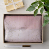 Roze Glamour Gouden Glitter Confetti Baby Shower Tissuepapier (Geschenk)