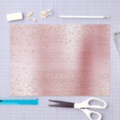 Roze Glamour Gouden Glitter Confetti Baby Shower Tissuepapier (Craft)