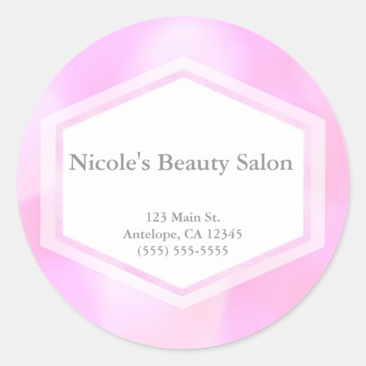 Roze Glamour Lichten Bokeh Chic Stickers (Voorkant)