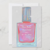 Roze glamour nagellak kaart (Voorkant)