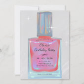 Roze glamour nagellak verjaardag kaart (Voorkant)