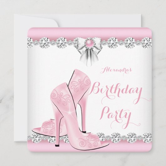  roze glamour op hoog niveau - verjaardag 2 kaart (Voorkant)