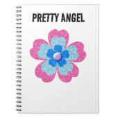 roze glamourglitter notitieboek (Voorkant)