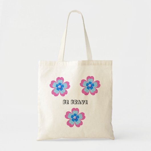 roze glamourglitter tote bag (Voorkant)