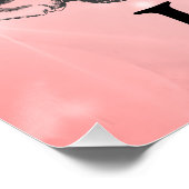  roze glans Happy 50th Birthday Perfect Poster (Hoek)